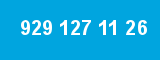 929 127 11 26 929 127 11 26